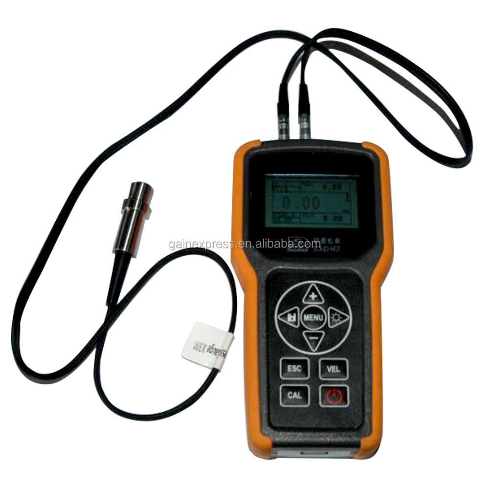 UItrasonic Thickness Meter Portable Thickness Gauge 0.75-400mm X100 for steel, cast steel, aluminum, plastic