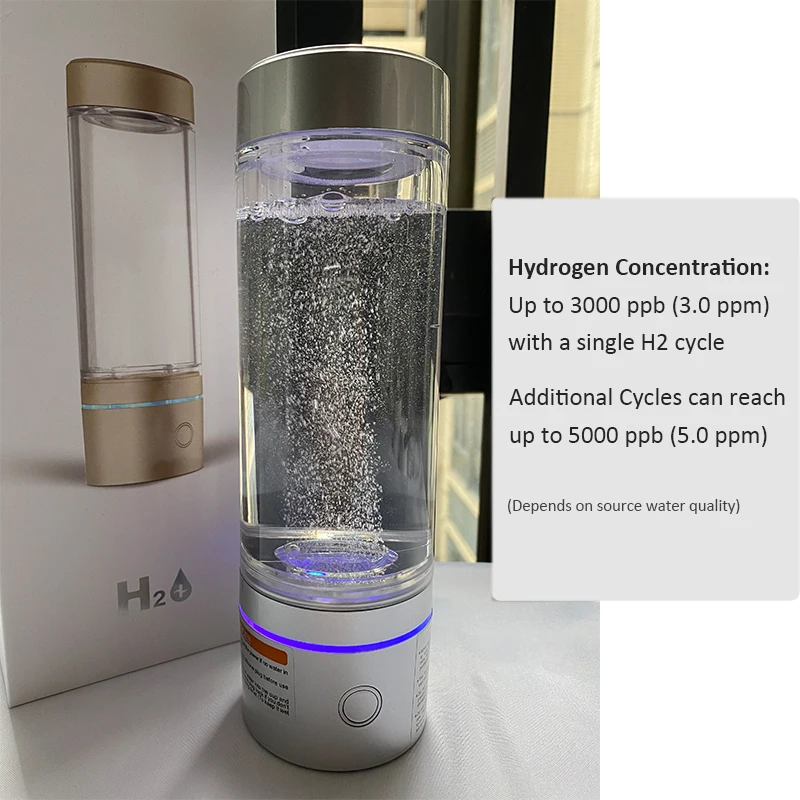 H2 Life SPE/PEM Hydrogen Water Generator ABS-FQ-02 Molecular Hydrogen Dissolved Water Ionizer Maker H2 CUP Hydrogenated Bottle