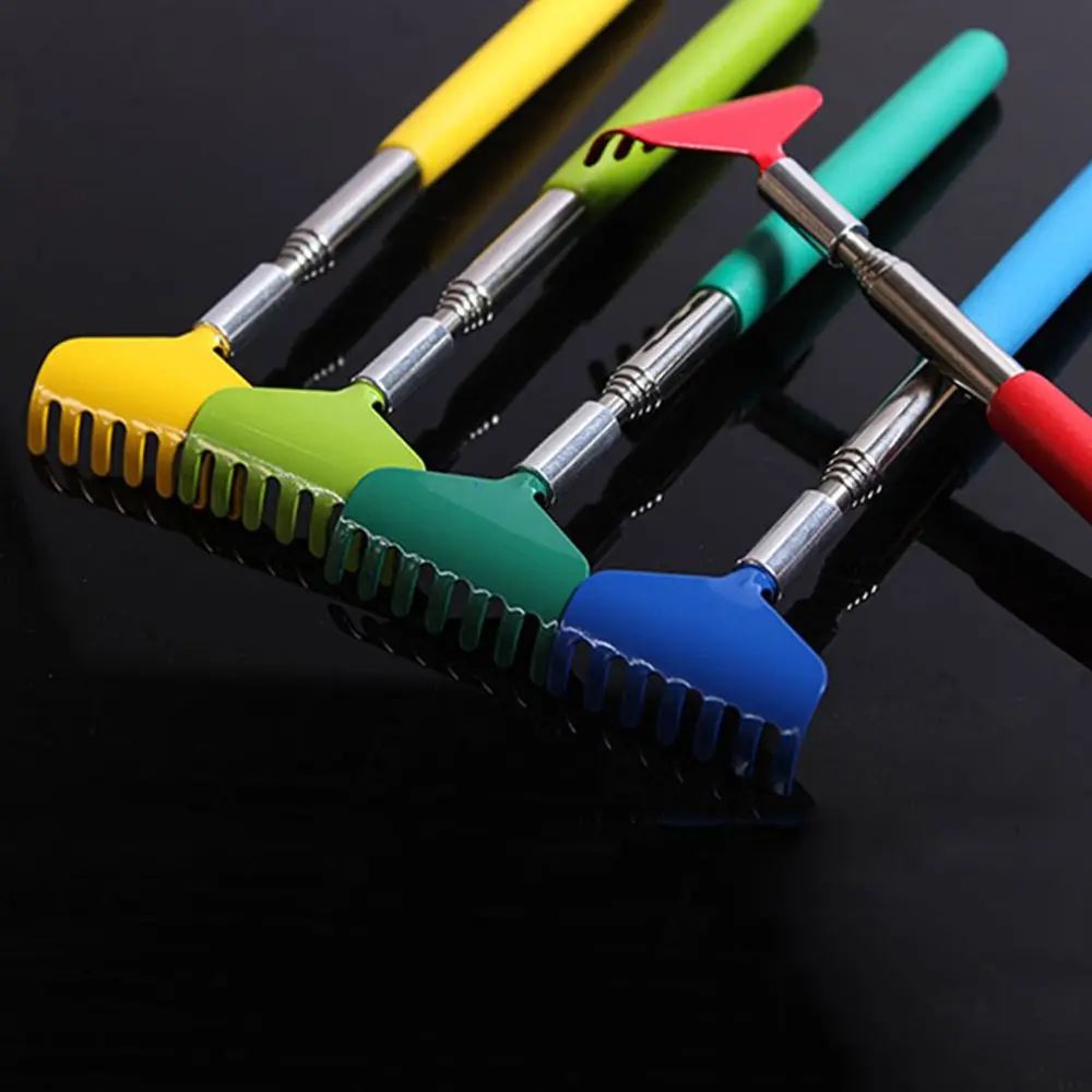 Handy Hand Grip Telescopic Metal Relieve itching Five-tooth Itch Scratching Massage Tools Scratching Device Back Scratcher