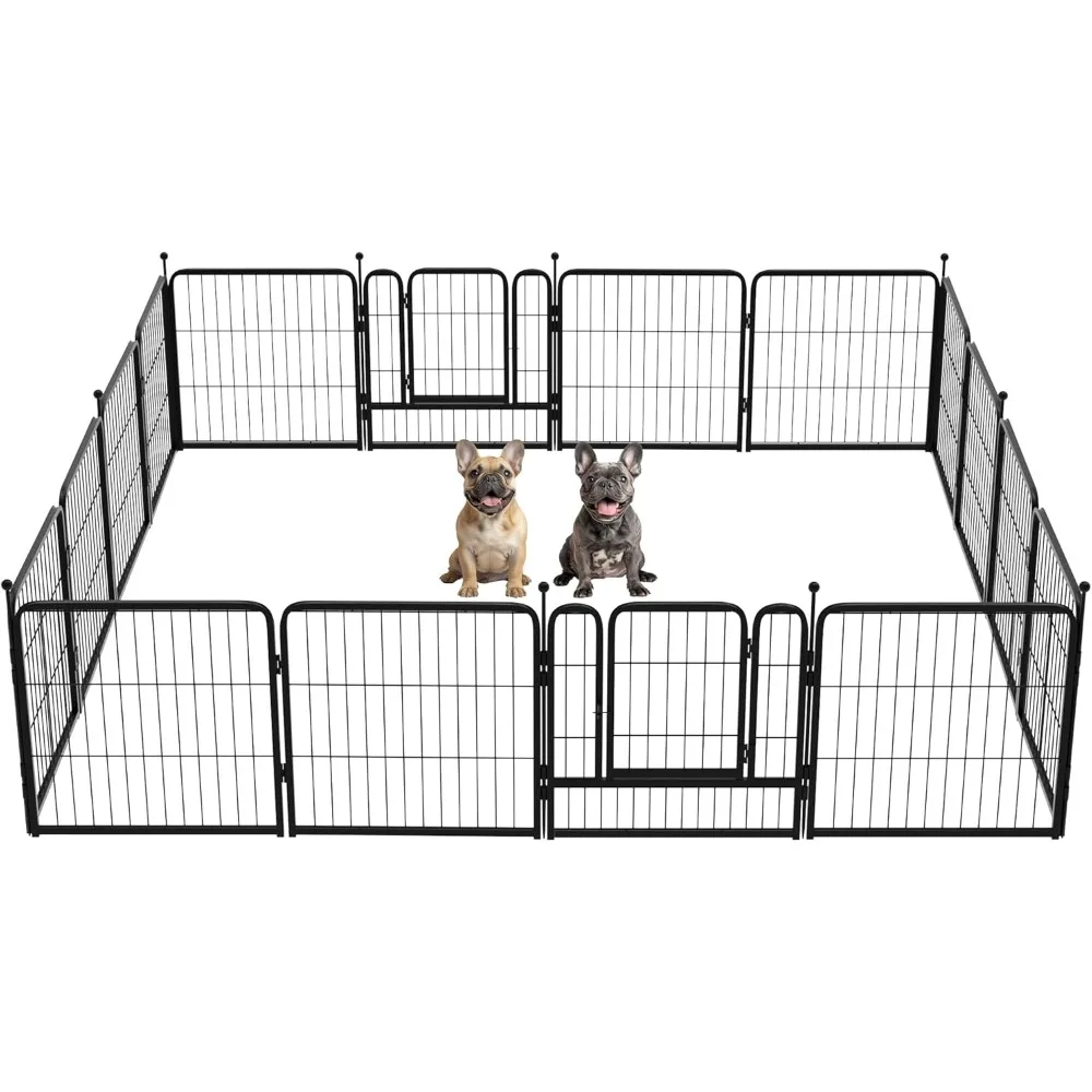 

Instant Dog Playpen, Ideal for RVers, Where Portability Meets Sturdiness, 24inch 16 Panels│Patented