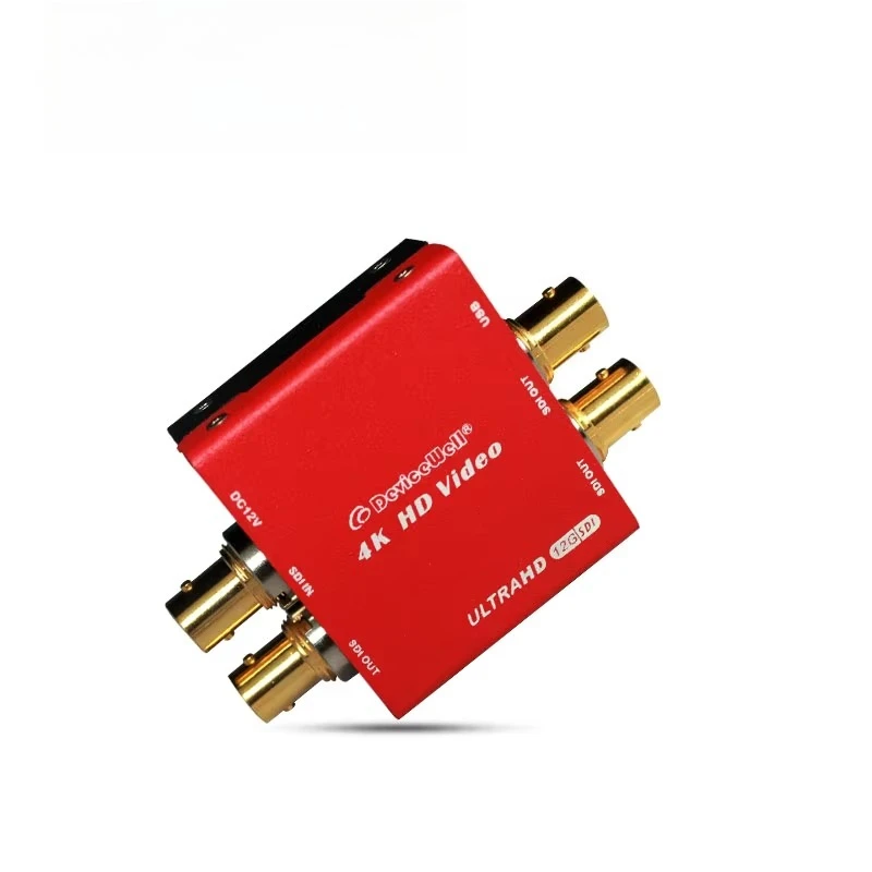 

HOME THEATER DeviceWell PD2011T Mini UHD Video Splitter 12G 1 to 3 SDI Signal Distributor Converter