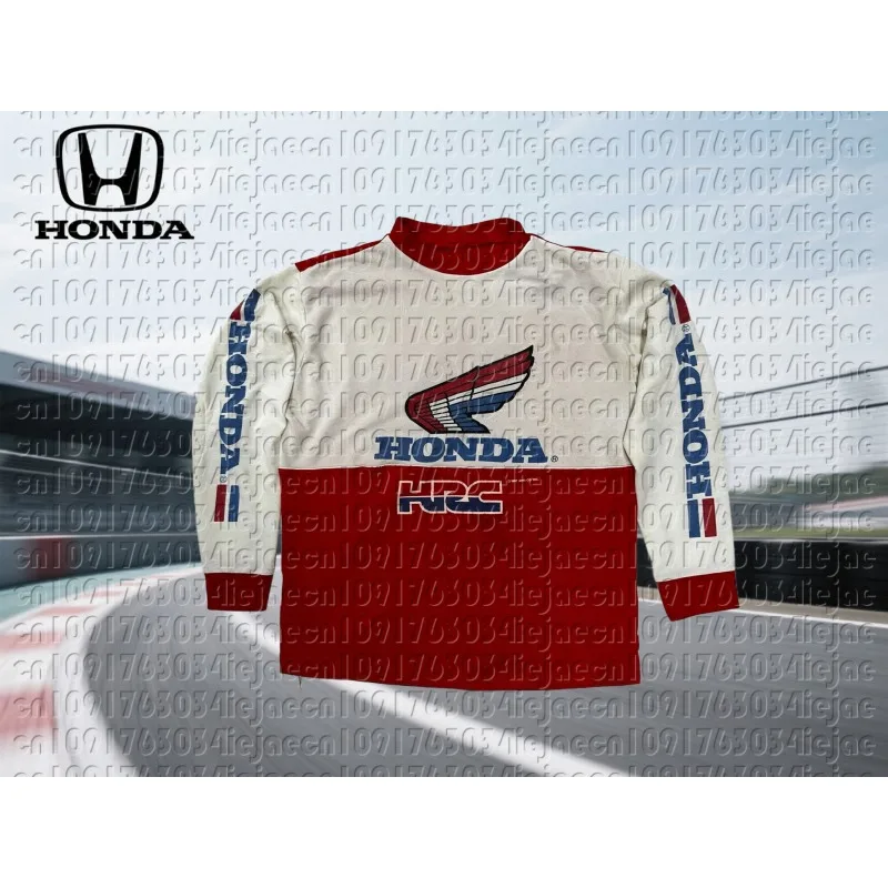 

Футболка Honda с длинным рукавом для гонок и верховой езды, быстросохнущая дышащая футболка для бездорожья, велосипеда для бездорожья, горных приключений