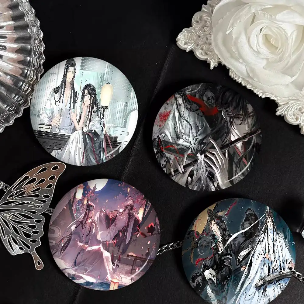 Anime Mo Dao Zu Shi Creative Tinplate Soft Button Pins Animal Icon Brooch Lapel Backpack Badge Accessories Pin