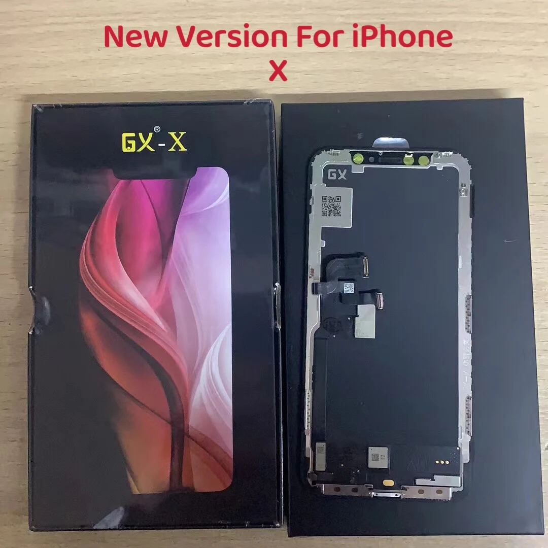 100% Real GX Amoled LCD For iPhone X XS XS MAX 11 PRO 11 PRO MAX 12/12 PRO 13 LCD Screen AMOLED Digitizer Assembly Replacement