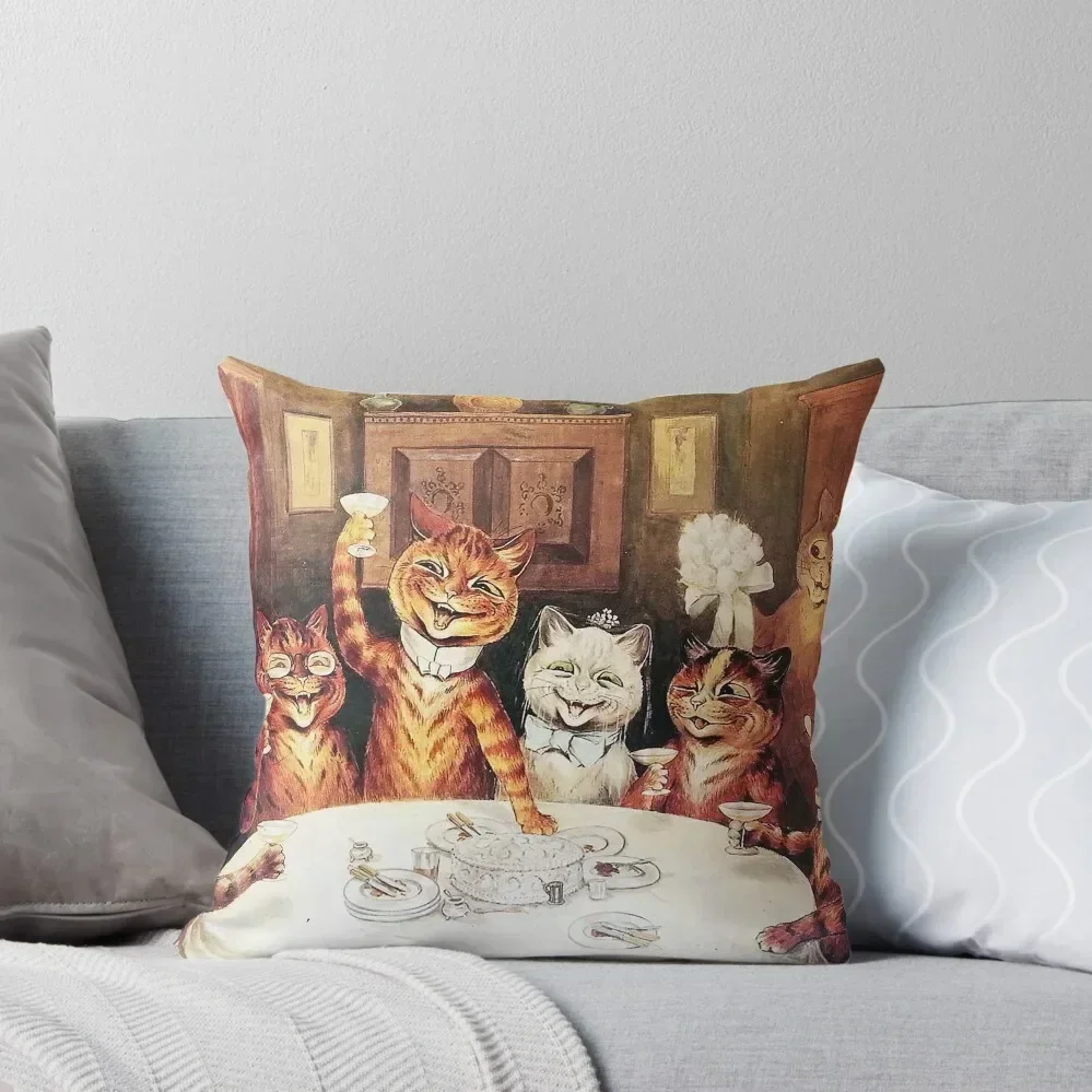 

Original Art By louis wain 1860, Londres Throw Pillow Christmas Covers For Cushions bed pillows pillow
