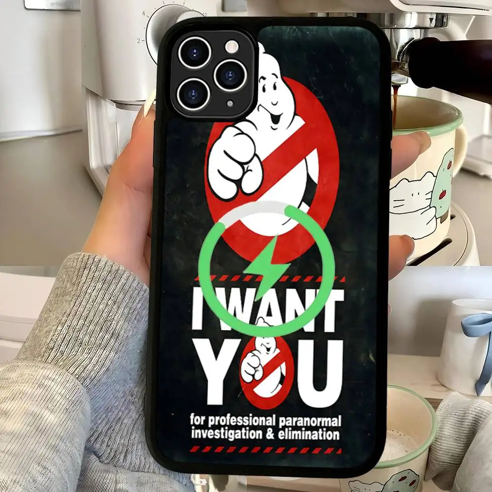 ゴーストバスターズ ブラックセル MagSafe 磁気式スマホケース iPhone 17 16 Pro Max 15 Plus 14 13 12 11 カバー