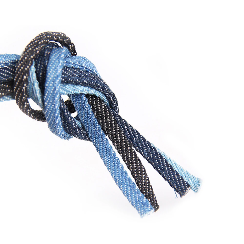 5 Meter Denim-Stoffseil 5mm Flachkordel Bastelzubehör Dekorationsband DIY Haarschmuck Schleife Armband Schmuckherstellung Kordelzubehör – Detail 5