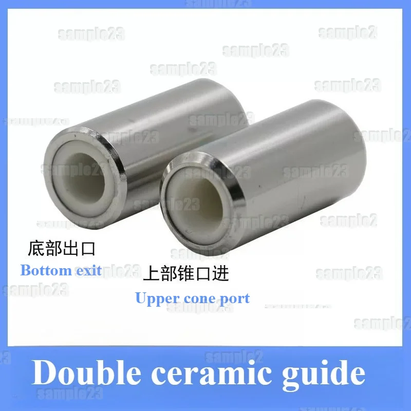 1pc EDM Double Ceramic Guide, Large Bore WEDM Guide Nozzle OD12xL25mm ID3.1-7.0mm Punching Machine Parts