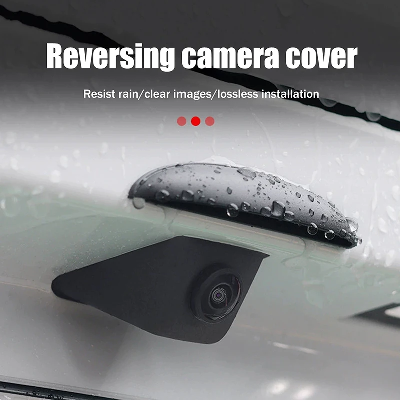 1Pc ABS Car Rear Camera Rain Cover Automobile Rear Camera Rain Shield Waterproof Protector Daily Driving Car Accessories