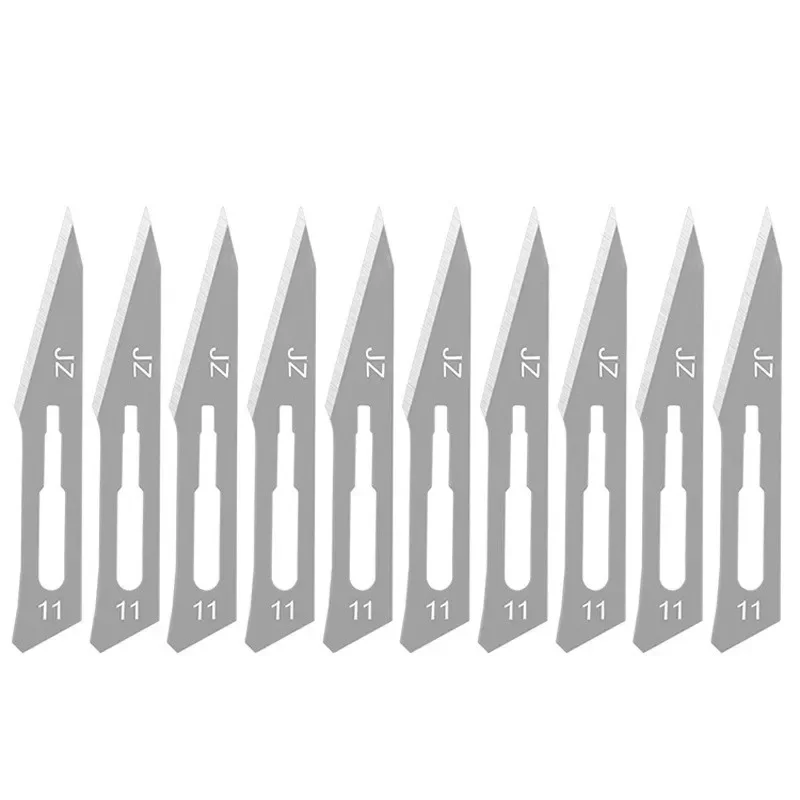 11# 23# Carbon Steel Carving Metal Scalpel Blades Handle Scalpel DIY Cutting Repair Animal Surgical Knife Tool Kits Box Non Slip