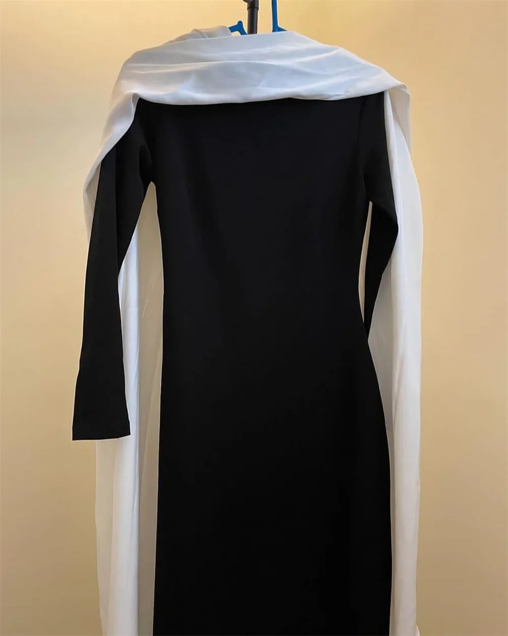 Customized Scoop Neckline Column Ankle Length Skirts Ribbon Bespoke Occasion Dresses Saudi Arabia