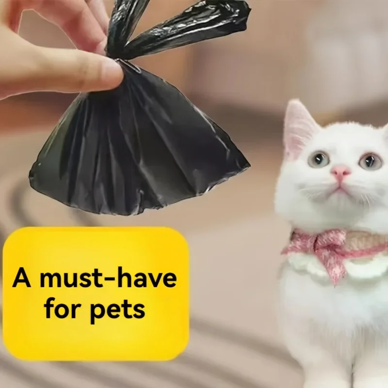 Mini Pet Poop Bags with Handle Design | Desktop Trash Bags, Pet Waste Cleaning Bags, Won't Get Hands Dirty