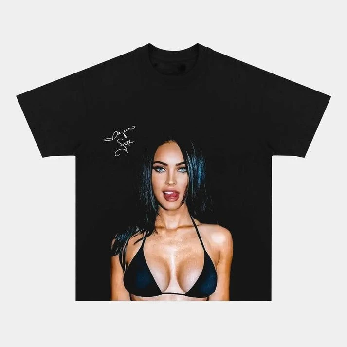 European and American Trendy Brand T-shirt - Sweet Girl New Style Short Sleeve Loose Faceprint Cotton Insulated Shirt