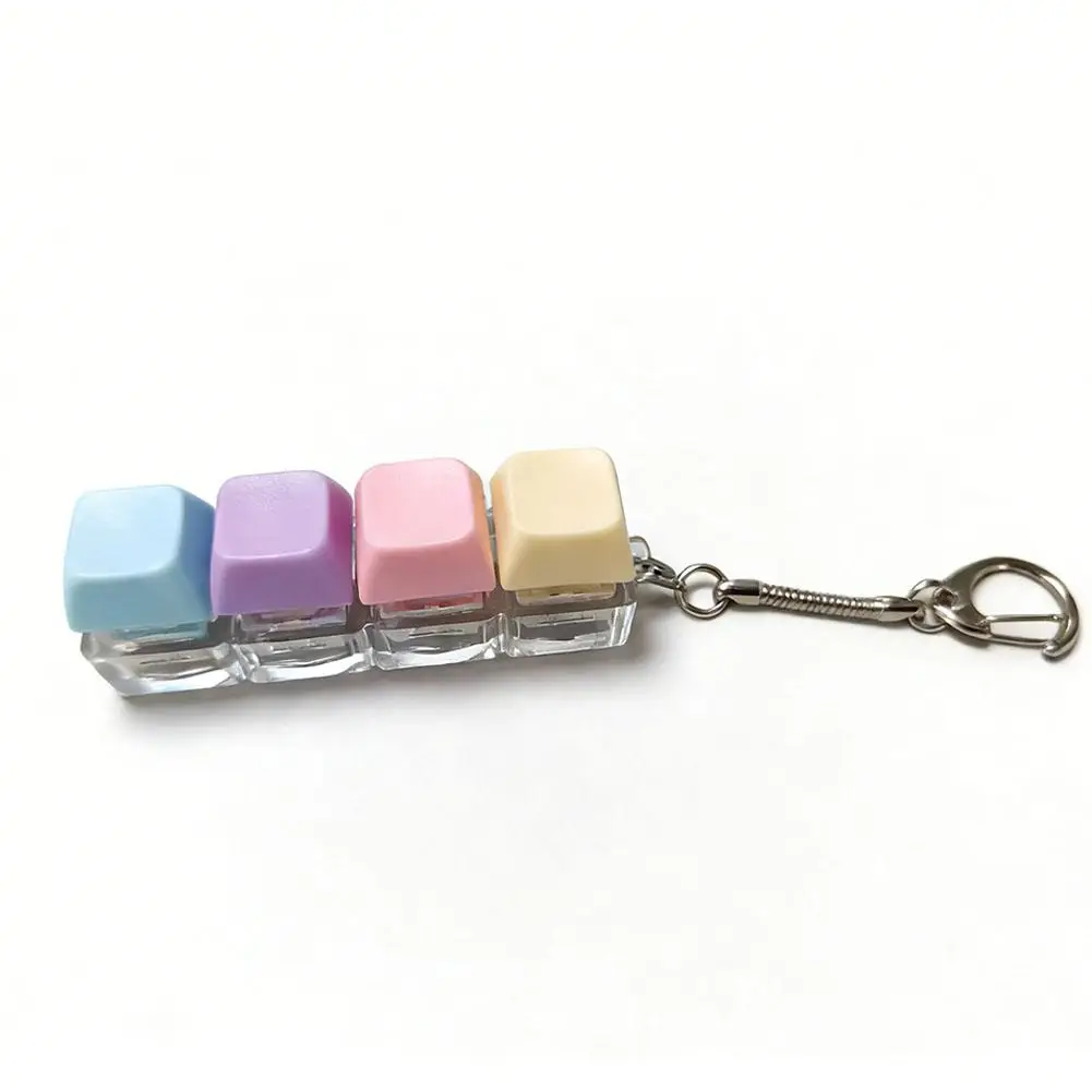 1/4/5/9 knop toetsenbord Fidget Clicker mechanisch toetsenbord Fidget sleutelhanger voor geschenken om de saaie tijd te geven (zonder LED-licht)