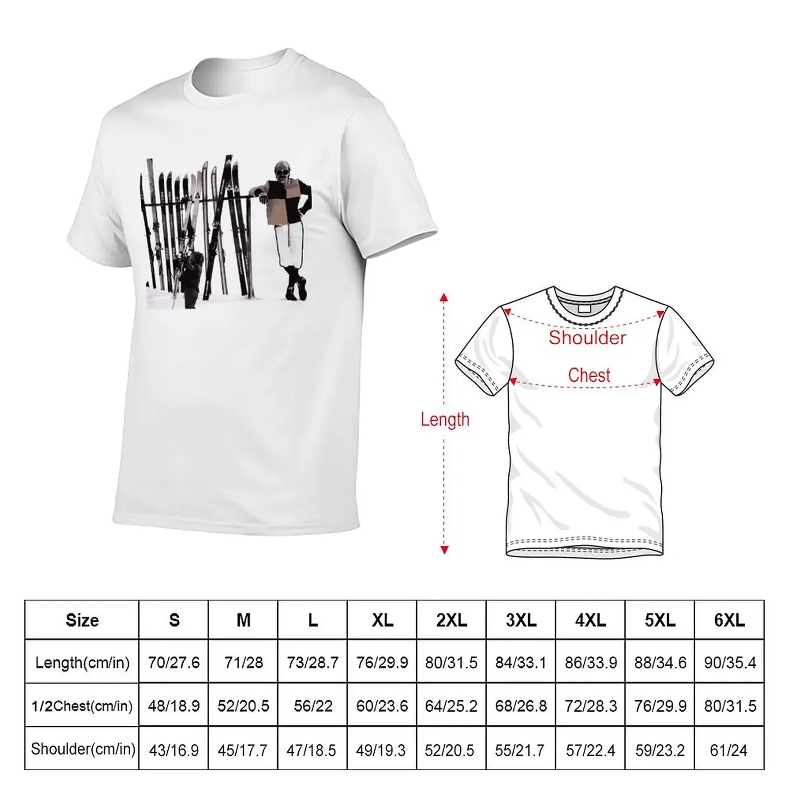 The tanned are skiing T-Shirt for a boy Blouse summer tops mens plain t shirts