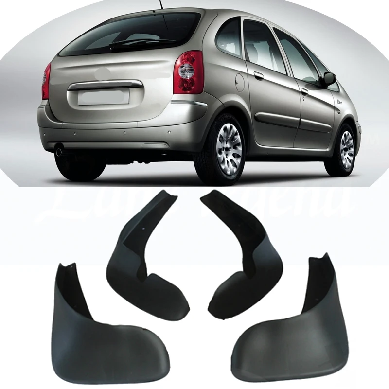 Set Molded Car Mud Flaps For Citroen Xsara Picasso 2000-2012 Mudflaps Splash Guards Mud Flap Mudguards Fender Front Rear 2011