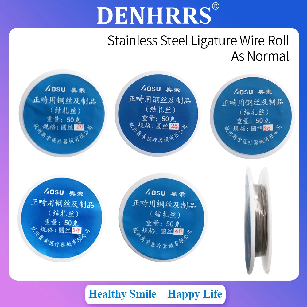 

1-рулонные стоматологические лигатуры, ортодонтическая проволока из нержавеющей стали, орто-аксессуары для стоматолога