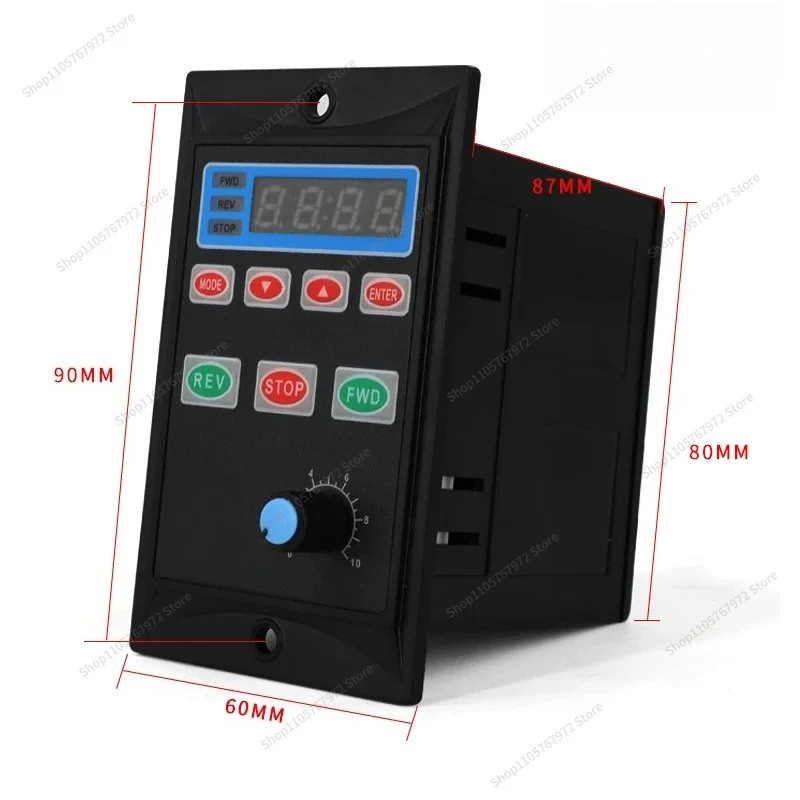 For 6-400W Intelligent Digital Governor UX-52 AC Geared Motor Motor Stepless Speed Control Switch Box 220V