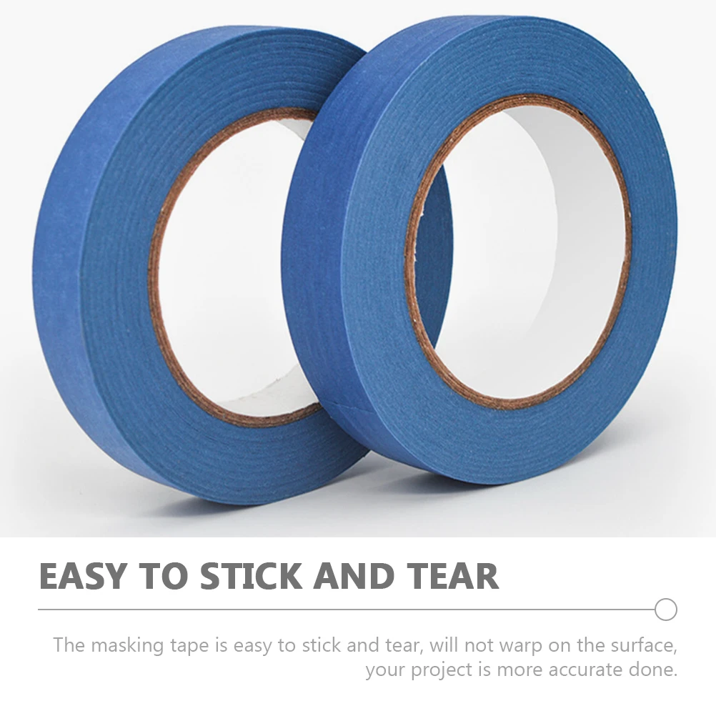 

5pcs Blue Paint Masking Tape 1cm Width for Wall Painting Decor Trimming Edges Safe DIY Projects Car Automotive Use