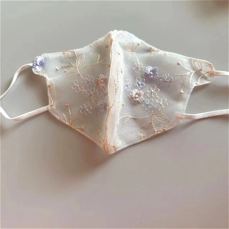 妖精ベールコスプレ日焼け止め防塵通気性刺繍ベールマスク女性のマスク中国の伝統的な古典舞踊ベール