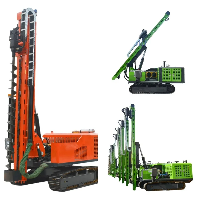 Customized Pile Driver Rough Terrain Hydraulic Ground Electric Screw Pile Driver Solar Pile Driver Piling Machine for Sale