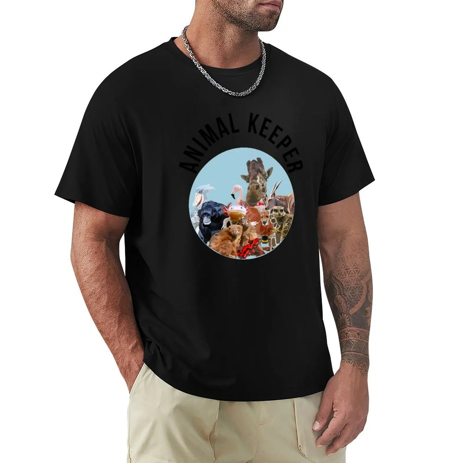 

Animal Keeper T-Shirt Comfortable Work Wear Tee