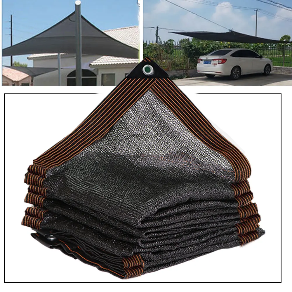 

Garden 50~65% Anti-UV HDPE Black Sun Shade Net Succulent Pergola Camping Screen Mesh Parasol Outdoor Awnings Swimming Pool Cover