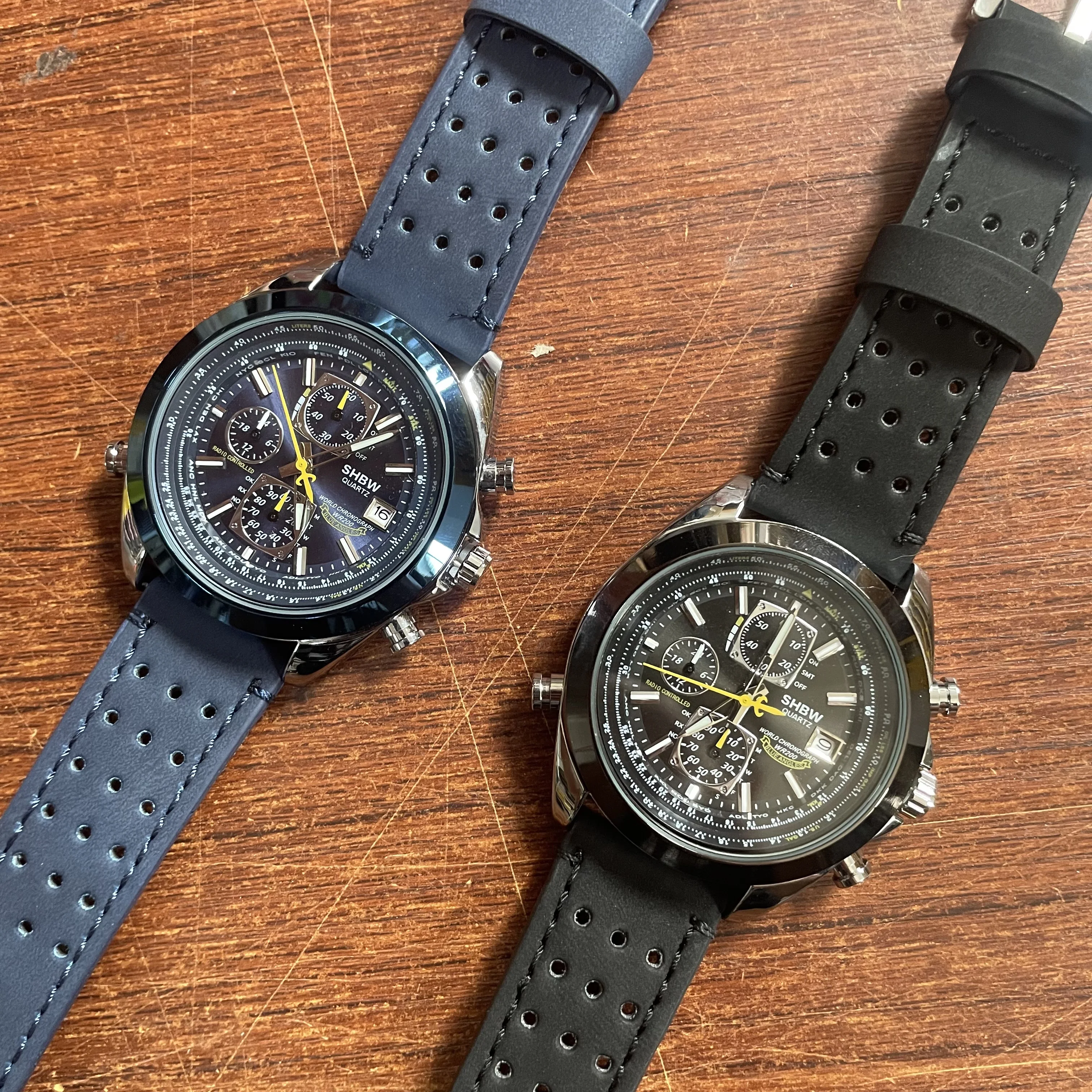 SHBW Orologio al quarzo da uomo Trend di lusso Calendario luminoso Orologio da polso automatico in acciaio crono multifunzione impermeabile