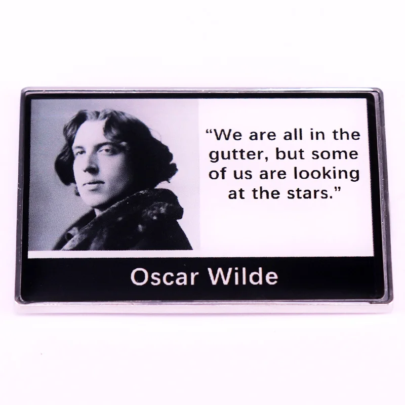 Oscar Wilde Quotation Refrigerator Magnet We Are All In The Gutter, But Some Of Us Are Looking At The Stars