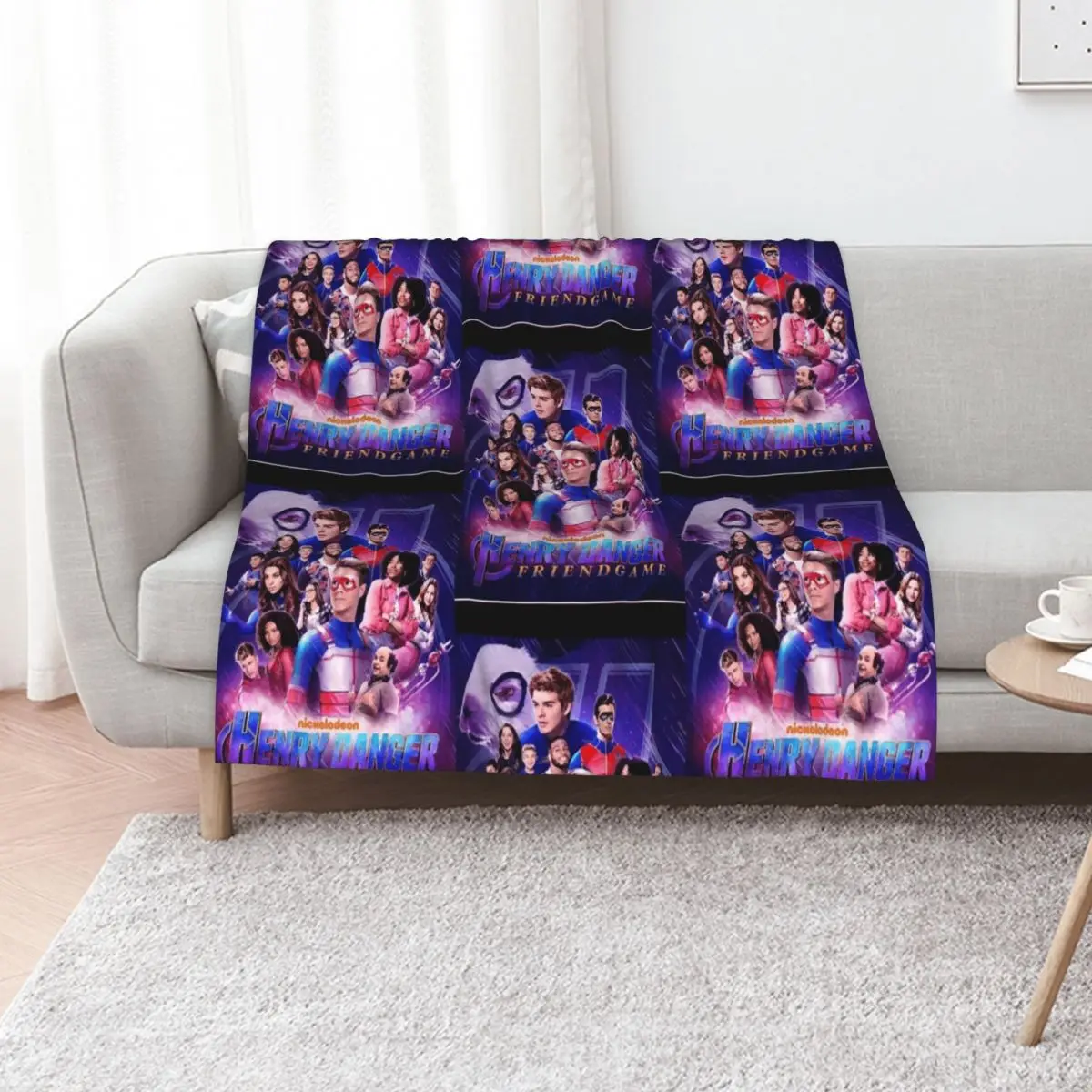 Captain Henry and Kid Danger Throw Blanket Portable Lightweight Blanket for Travel Camping