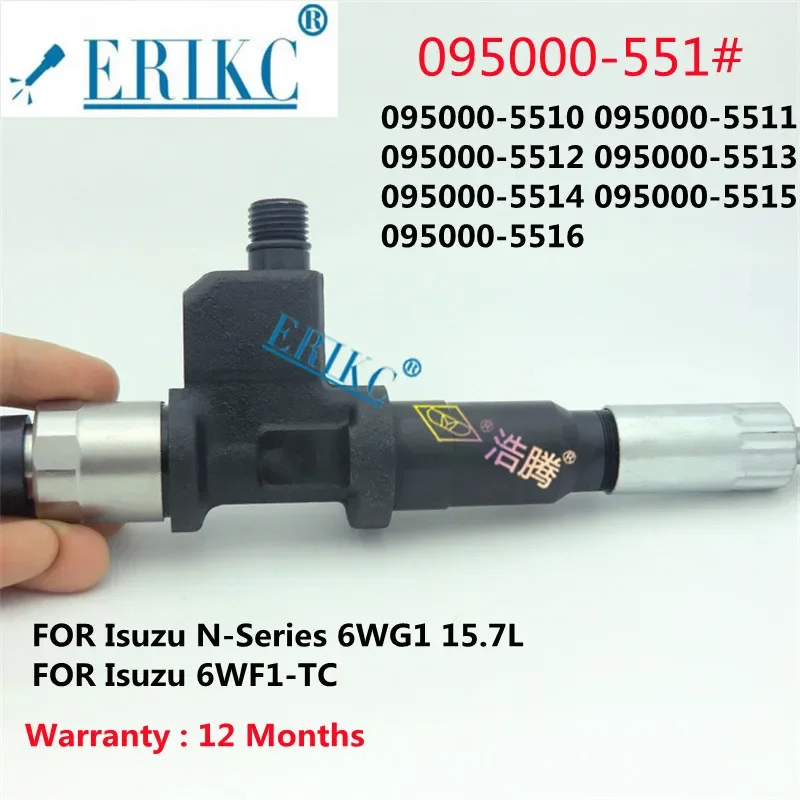 095000-5512 Common Rail Diesel Fuel Injection 095000-5510 095000-5511 Car Accessories for Isuzu N-Series 6WG1 15.7L 8-97603415-2