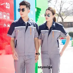 Summer Work Clothing Working Coveralls Reflective Thin Breathable Uniforms Household Worker Suit Work Coats For Cleaning Blouses