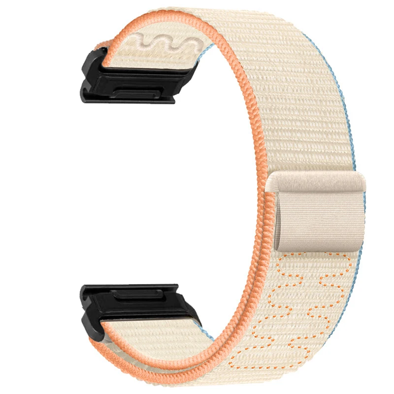 Quickfit 20 22 26 mm Nylon Loop Strap For Garmin Watch Fenix 5 6 6S 7 Pro 7S 7X 8 AMOLED 43 47 51 Enduro 1 2 3 Approach S70 Band image 5