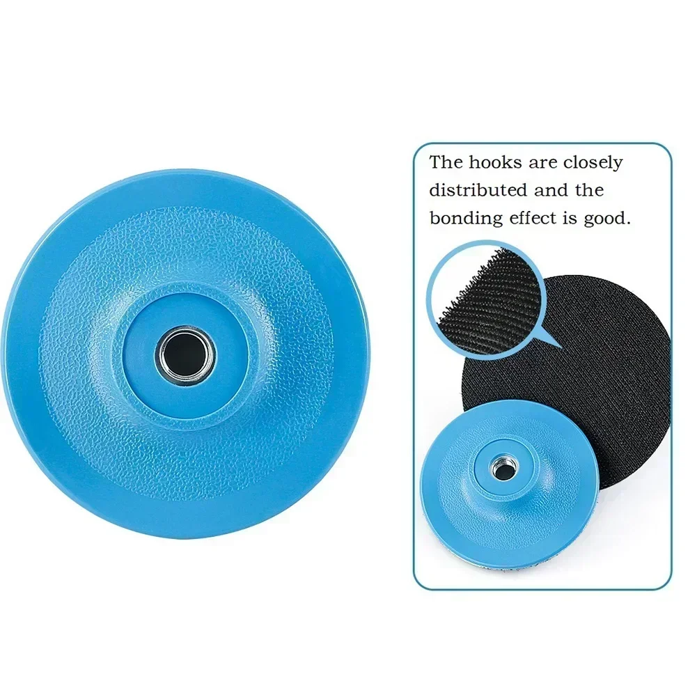 Polishing Pad Sanding Disc Pad 3/4in Accessory Blue+Black M10/M14/M16 Parts Plastic Polishers Tools Car For Polishers