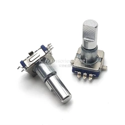 5PCS EC11S Patch Encoder SMD Infinite Rotary Potentiometer Encoding Switch With Step 30 Points 5 Pin D Shaft 19MM