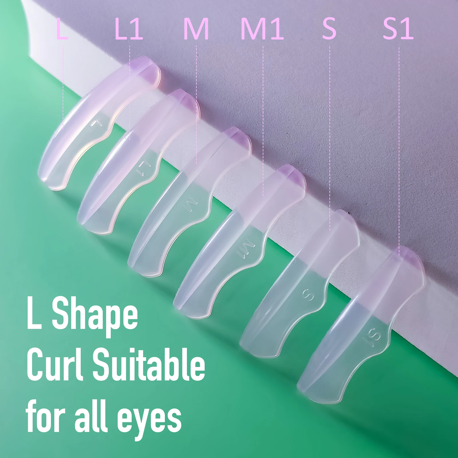 PERMANIA 6 Parigi L CURL Silicone Piegaciglia Lash Lift Pad Ciglia Perm Aste Eye Lash Curler Accessori Strumento di sollevamento ciglia