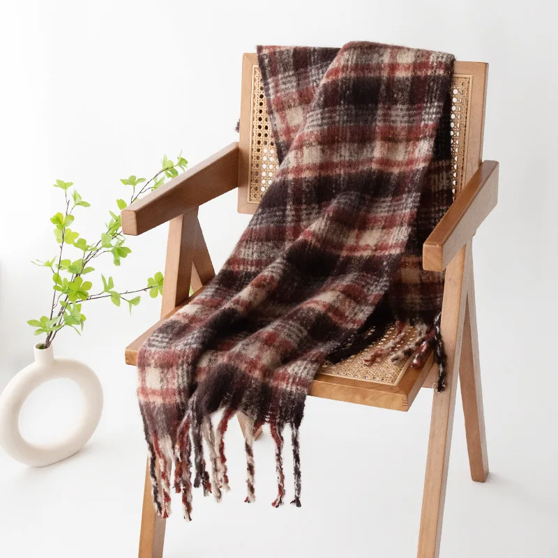 Popular New Commuter Imitation Cashmere Scarf Fashion Temperament Scarf Women's Versatile Scarf Warm and Cold Shawl