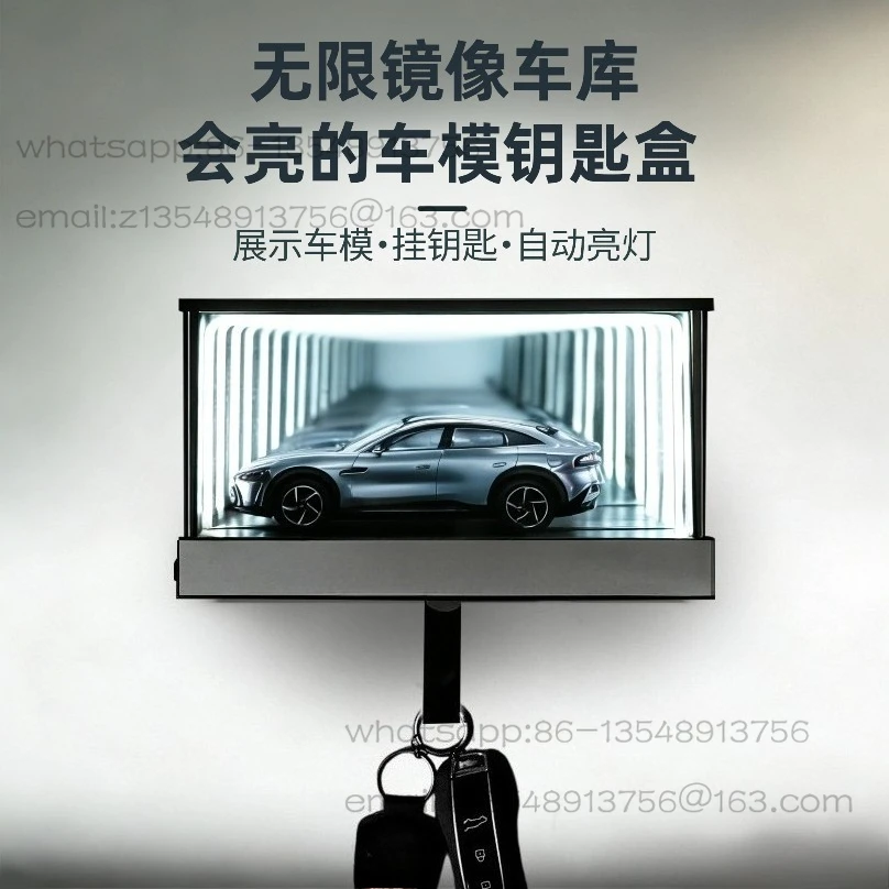 Unlimited garage key, hook frame, model display box, storage, no punching magnetic attraction