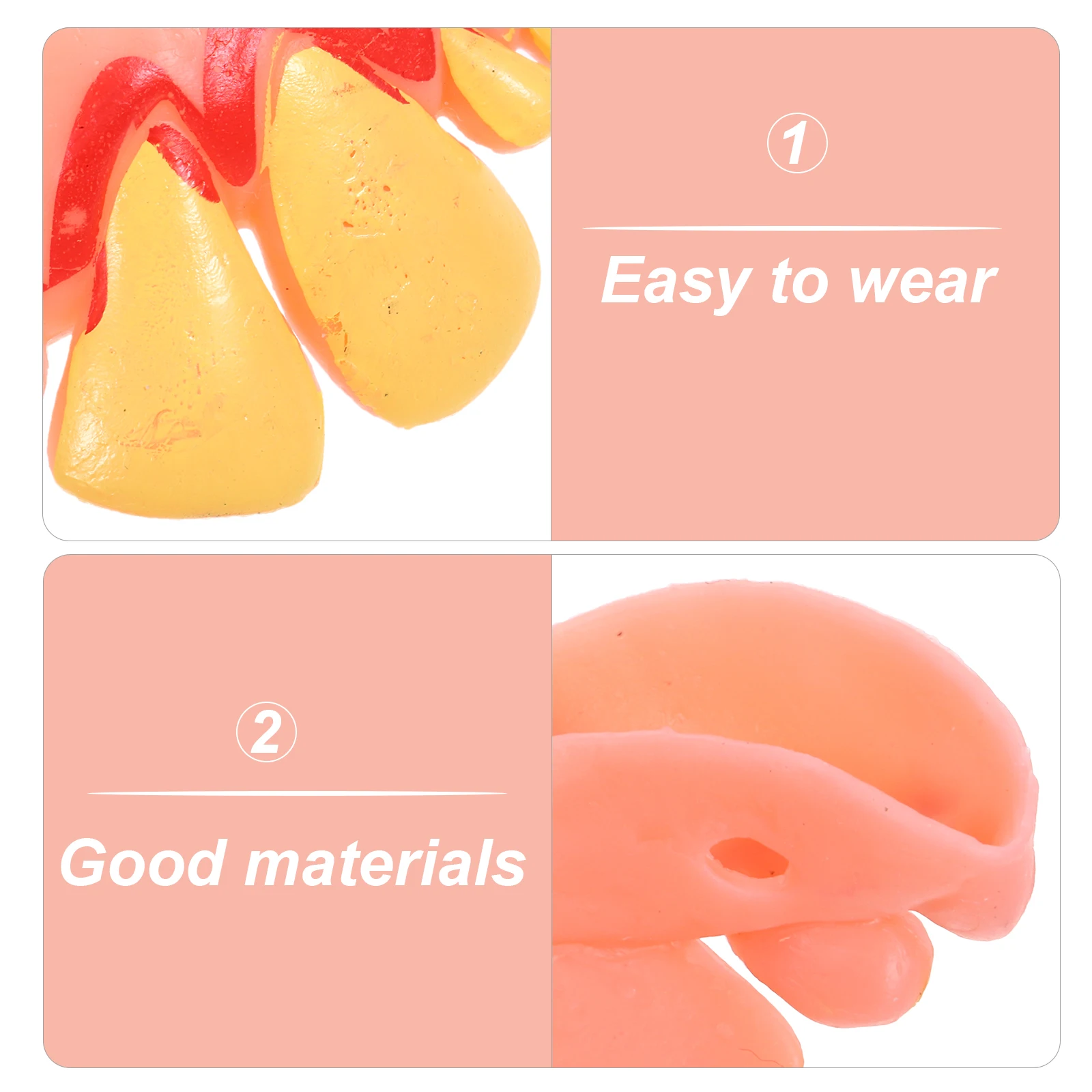 

Denture Brace Props Halloween Party Decoration Decorate Costumes Accessory Fake Tooth for Plastic False Decorations