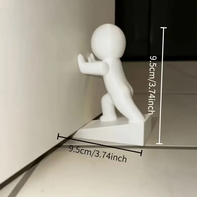 Cartoon character door stopper, sturdy anti-tip design to prevent the door from hitting the wall, exquisite human sculpture with great aesthetic value, suitable for corridors, bedrooms, study rooms, door gaps, and anti-slip doors