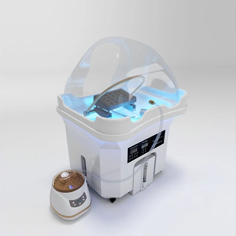 Beauty salon special mobile head therapy basin ear hair care salon head therapy machine with water circulation