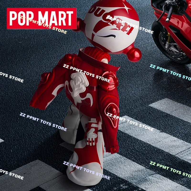 Новый POP MART SKULLPANDA × DUCATI 1/6 шарнирная фигурка, украшение, подарочная серия, оригинальная глухая коробка, настольные украшения, подарки, игрушки