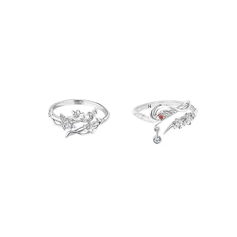 Anime Tian Guan Ci Fu Ring Heaven Official’s Blessing Hua Cheng Xie Lian Ring Cosplay Alloy Rings Adjustable Prop - Image 6