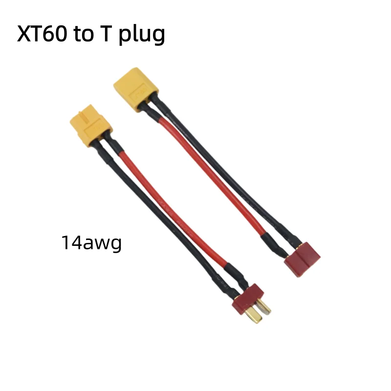 

XT60 to Deans T-Plug Мужской/Женский RC Lipo Батарея Адаптер 10 СМ Кабель 14AWG Силиконовый провод для FPV RC Автомобильные аксессуары