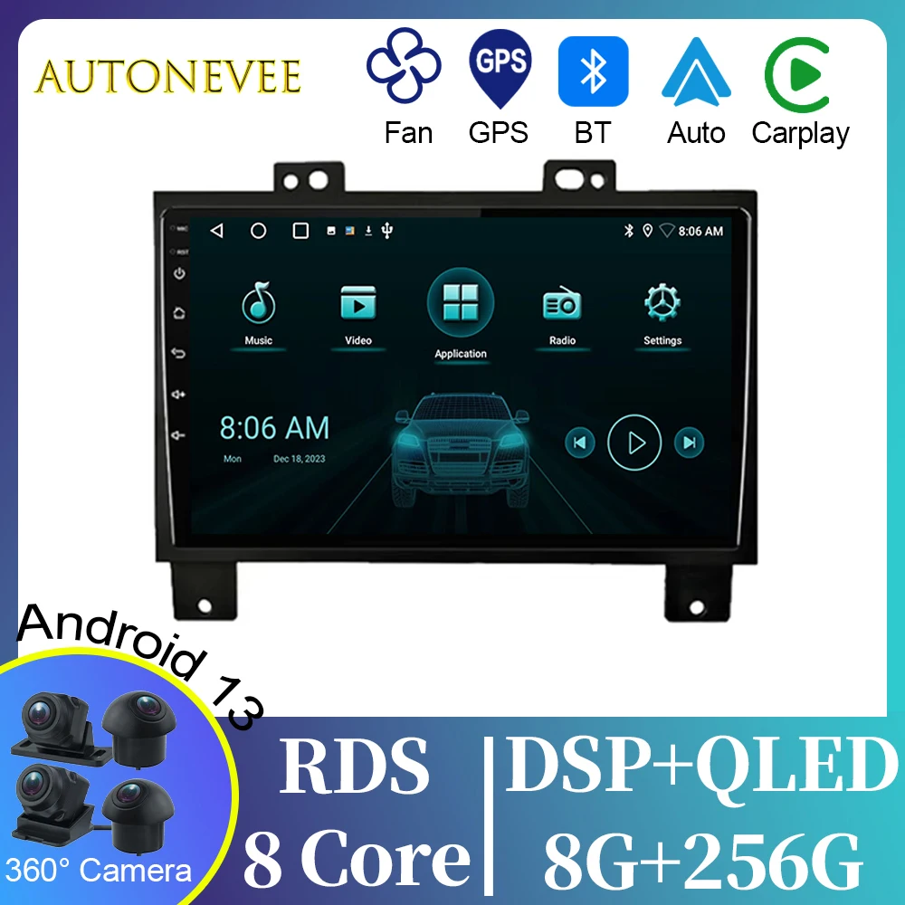 For Maxus V80 Plus LDV V80 LD100 2018 -2021 Video Player Android Auto Car Radio GPS Navigation Multimedia Stereo Carplay No 2din