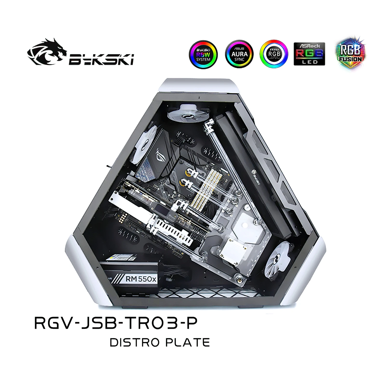 

Bykski Distro Plate Water Cooling Kit for Jonsbo TR03 Chassis Case CPU GPU RGB RGV-JSB-TR03-P