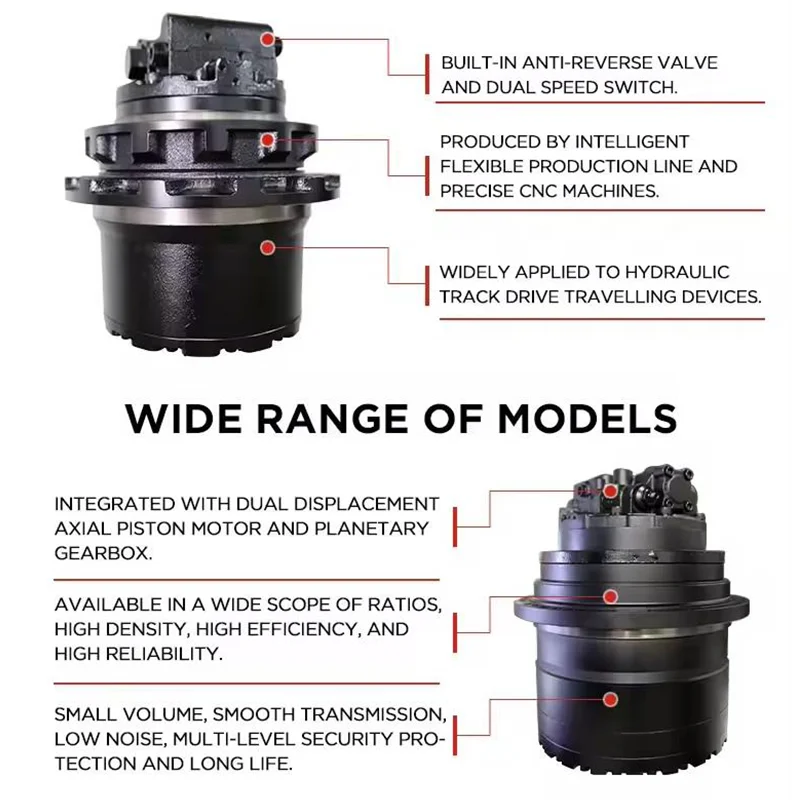 For Hydraulic Motor for CX 210 220 215 Final Drive Travel Motor for Excavator Factory Direct Supply