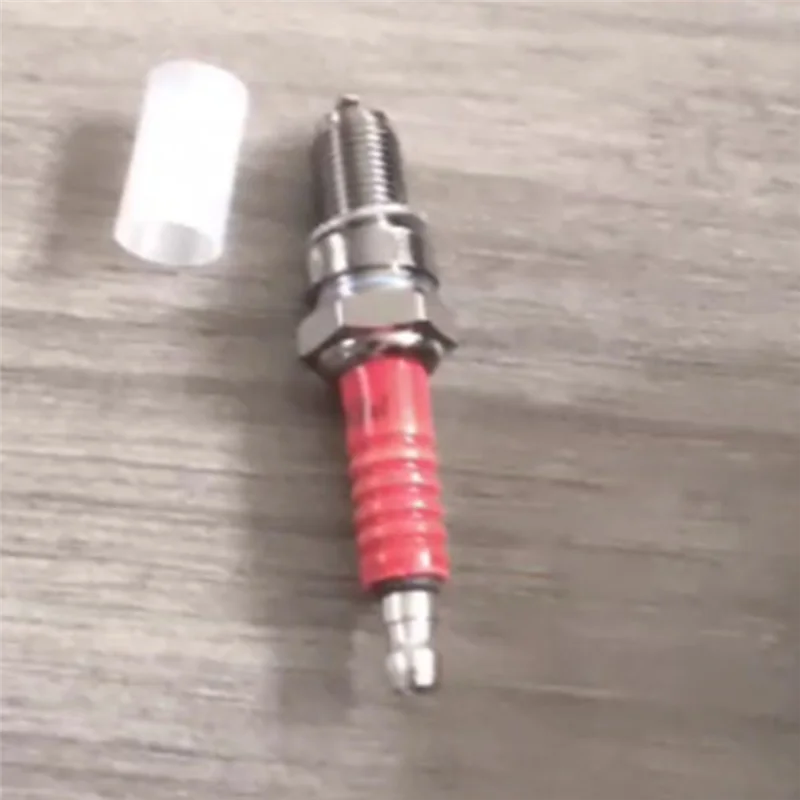 

A48I 10Pcs D8TC Electrode Spark Plug, Racing Spark Plug with 3 Electrode for 125 Motorcycle 110 Pedal Car Accessories