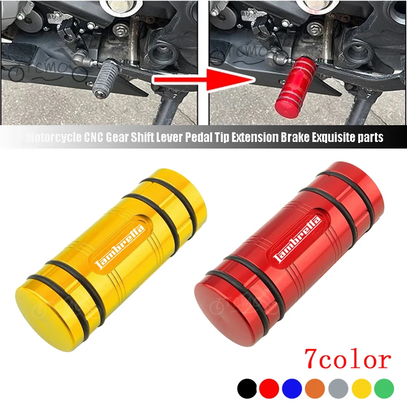 Motorcycle Gear Shift Lever Pedal Tip Extension Brake Exquisite Parts For Lambretta LN 125 LN 151 LN 150 V-Special 50 125 200