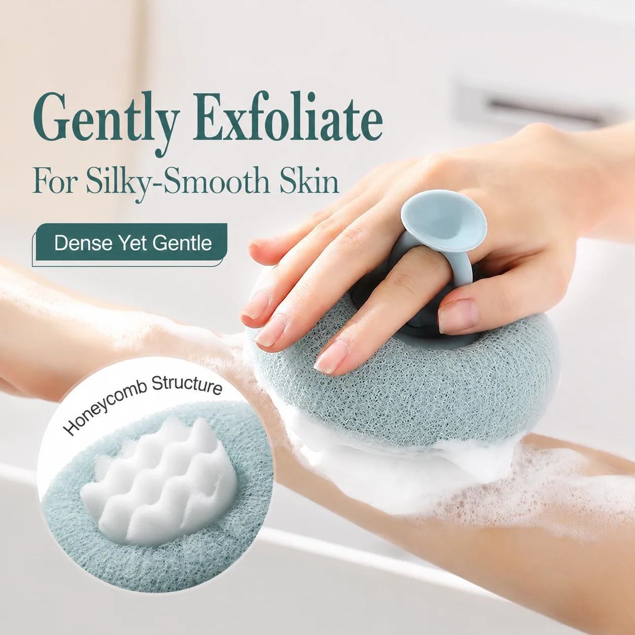 Japanese Bath Scrubber for Body Exfoliating Washcloth Loofah Shower Sponge